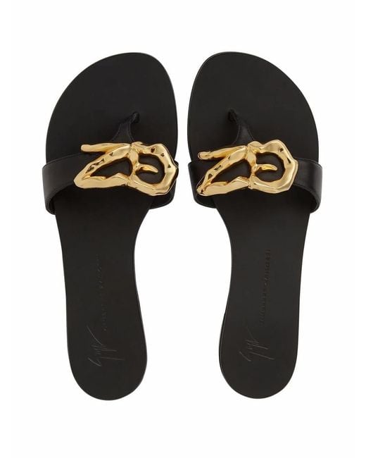 Giuseppe Zanotti Black Lyra Zali Sandals