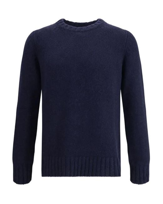 Jersey con cuello redondo Aragona de hombre de color Blue
