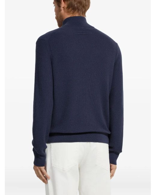 Zegna Blue Sweater for men