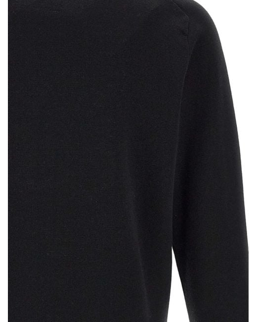Maison Kitsuné Blue Embroidered-Fox Sweater for men