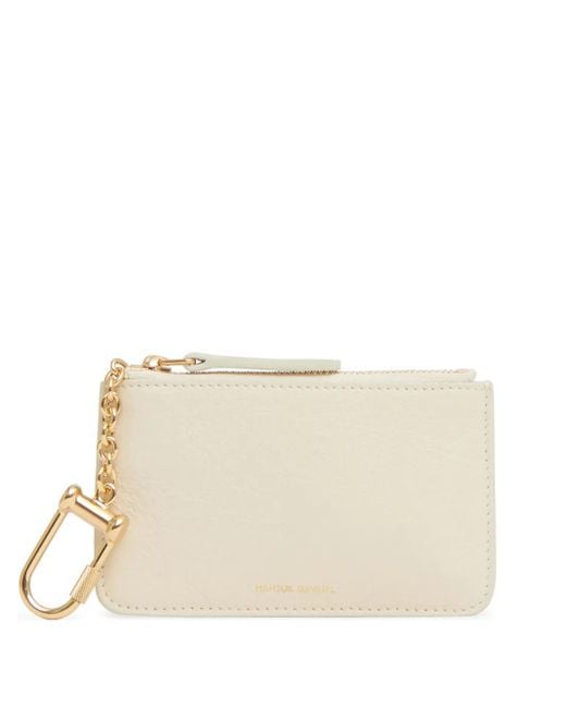 Mansur Gavriel Natural Keychain Zip-up Wallet