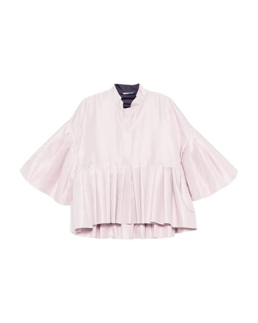 Parlor Pink Flounce-Hem Jacket