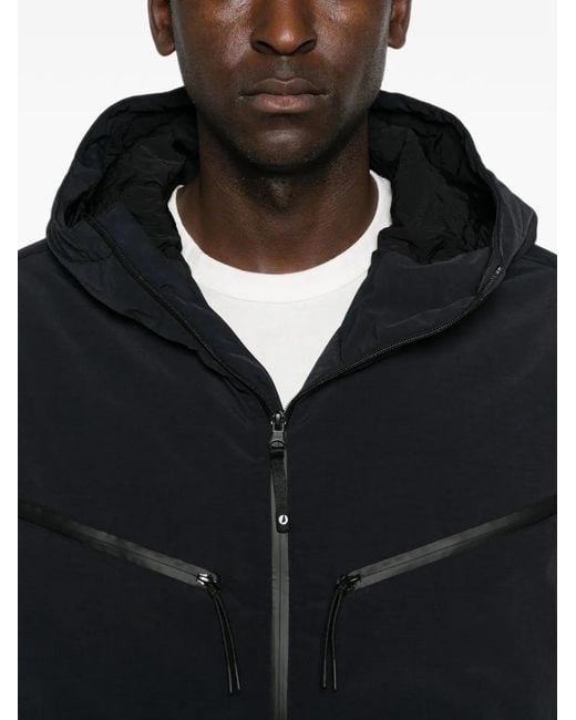 Murphy & Nye Blue Hooded Multi-Pocket Jacket for men