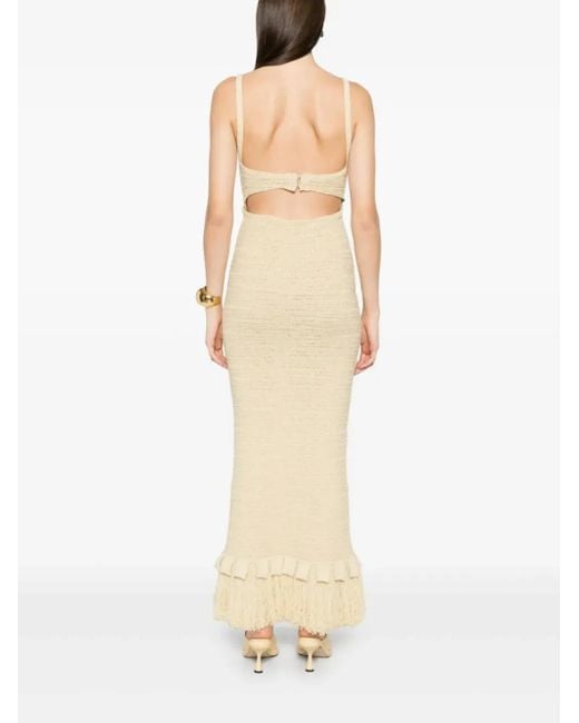 Nanushka Natural Knitted Maxi Dress