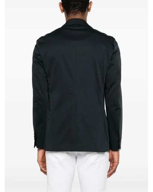 Lardini Black Brooch-Detail Blazer for men