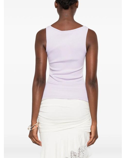 Christopher Esber Purple Spiral Beach Glass Tank Top
