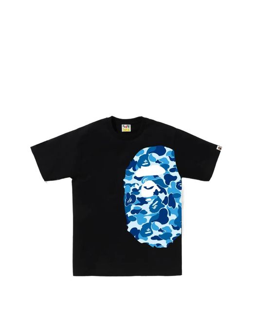 A Bathing Ape Black Ape Head Camouflage-Print T-Shirt for men