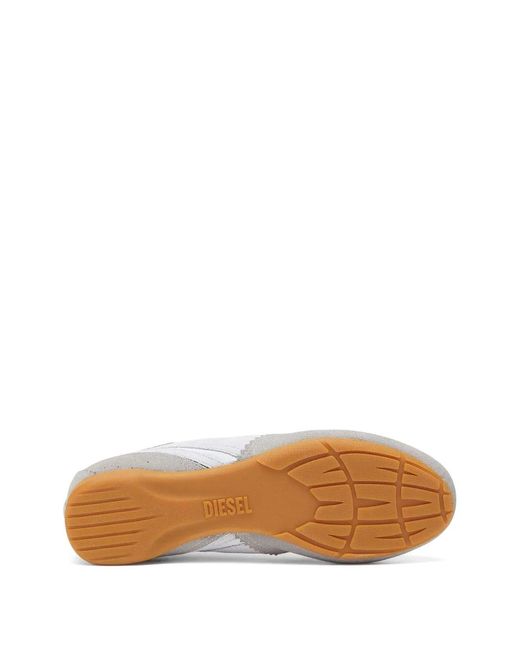 DIESEL White D-Mile Low-Top Sneakers