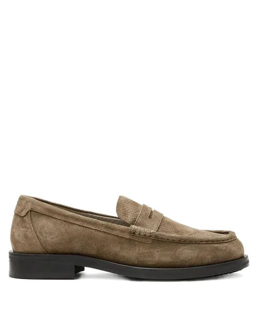 AllSaints Leather loafers in Brown für Herren