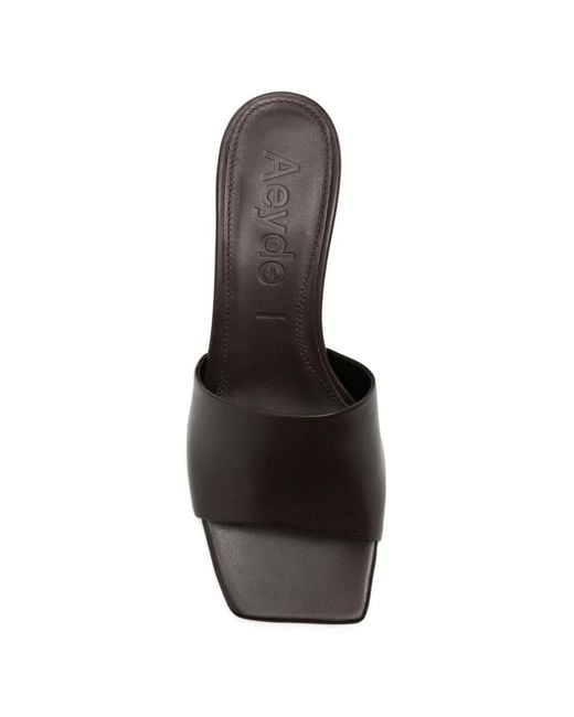 Aeyde White Jessie Square-Toe Sandals