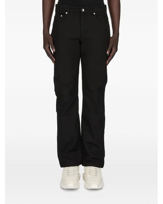 Rick Owens Black Fog Cut Jeans for men