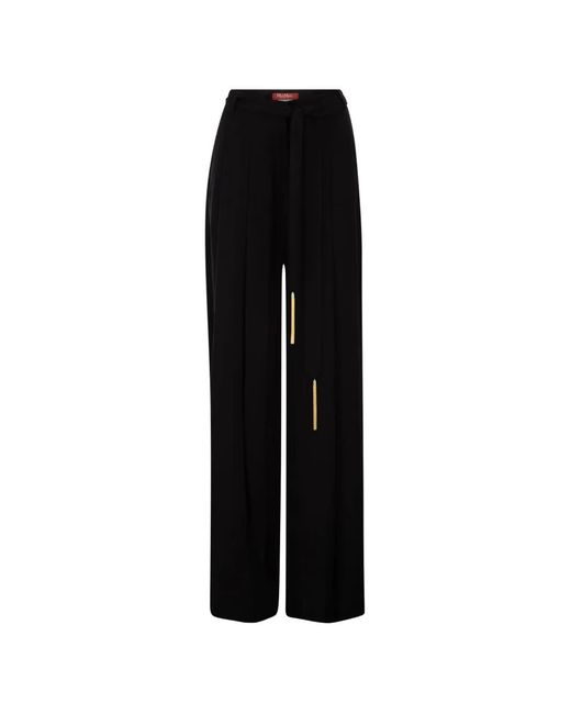Max Mara Black Tassel Belt Trousers