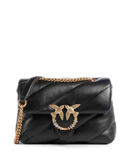Pinko Black Mini Love Bag Puff Crossbody Bag