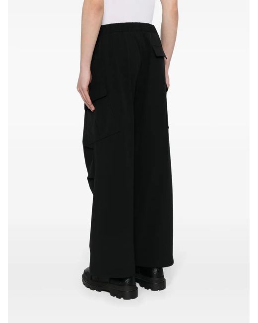 CROQUIS Black Wide-Leg Cargo Trousers for men