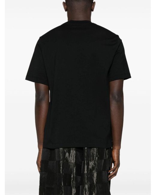 | T-shirt in cotone con stampa logo frontale | male | NERO | XL di Amiri in Black da Uomo