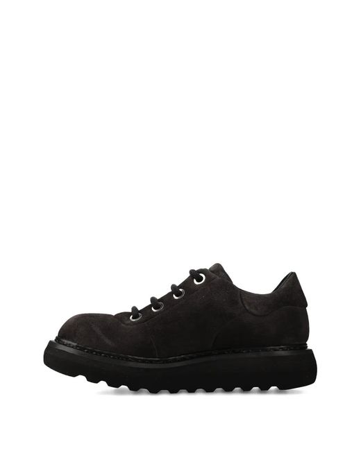 Premiata Black Platform Sole Sneakers for men