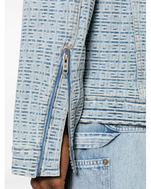 Veste en jean 4G Givenchy pour homme en coloris Blue