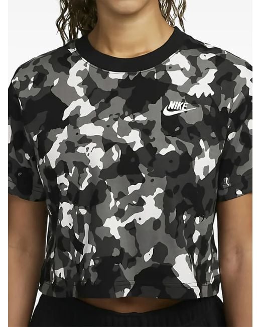 Nike カモフラージュ Tシャツ Black