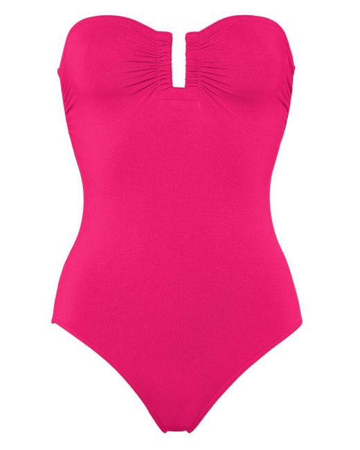 Eres Pink Cassiopée Strapless Swimsuit
