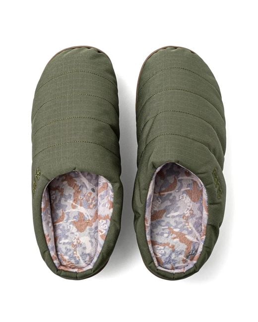 SUBU Green Quilted Slippers