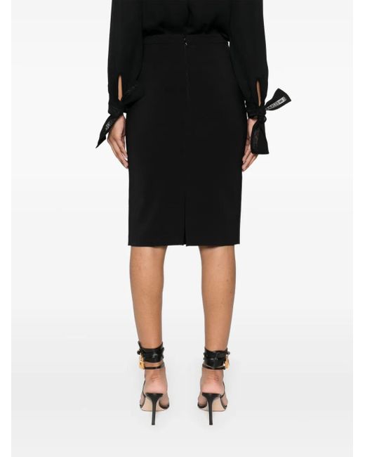 Elisabetta Franchi Black Midi Skirt