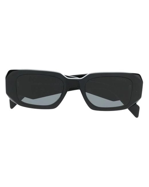 Prada Black Symbole Square-Frame Sunglasses