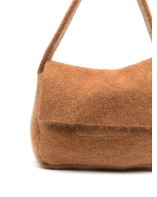 AYA MUSE Brown Textured Shoulder Bag
