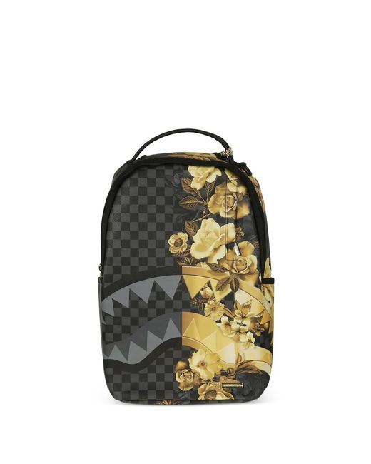 Sprayground Black Floral Remix Backpack for men