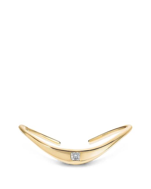 ZAHN-Z Black Petite Zaha Diamond Cuff Bracelet