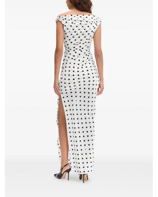 Jacquemus White Polka Dot Patterned Dress