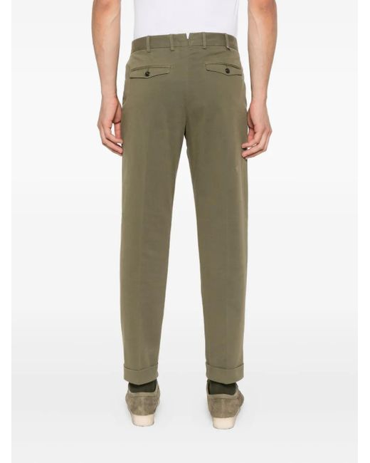 Pantalones con detalle de pliegues PT Torino de hombre de color Green