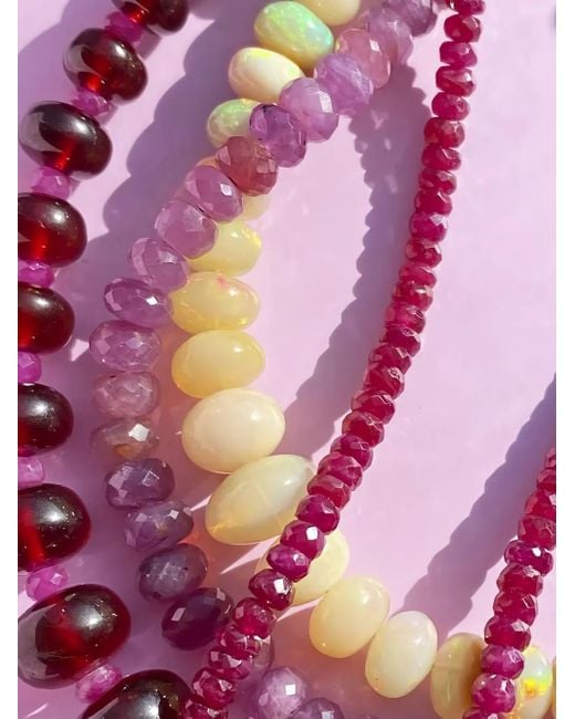 Lizzie Fortunato White 14kt Yellow Gold Opal Necklace