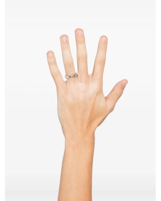 Agnes B. White Narrative Ring for men