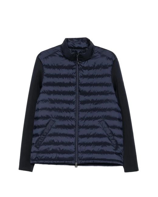 Gant Blue Veste Hybrid À Empiècement Matelassé for men