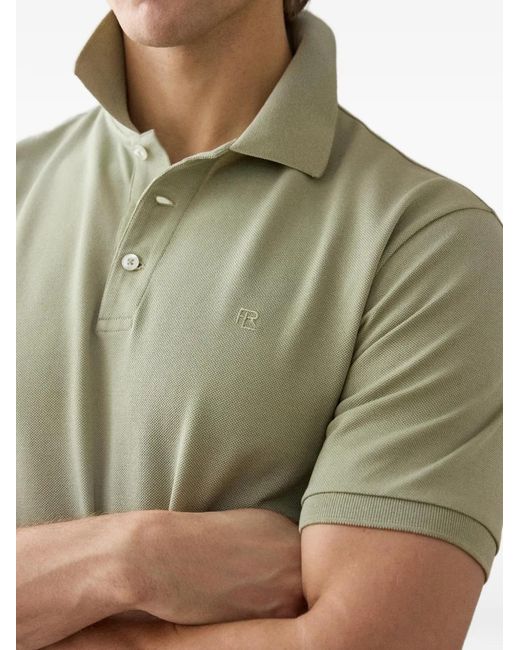 Ralph Lauren Green Logo-Embroidered Cotton Polo Shirt for men