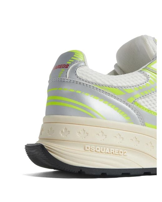 DSquared² White Lace-Up Sneakers for men