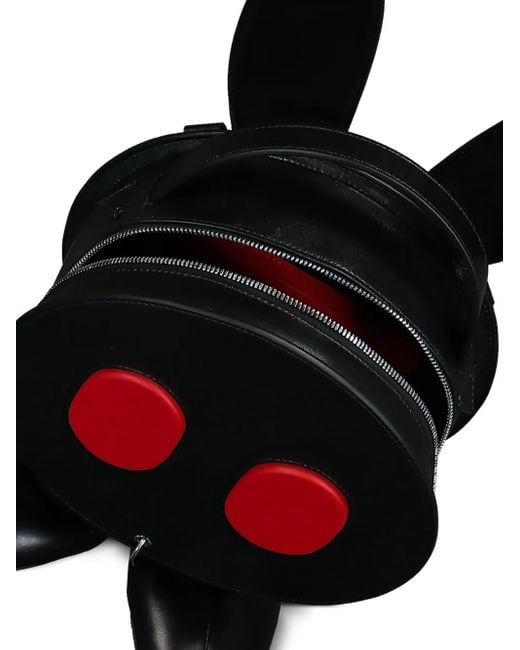 Walter Van Beirendonck Black Ghost Bunny Backpack Bag for men
