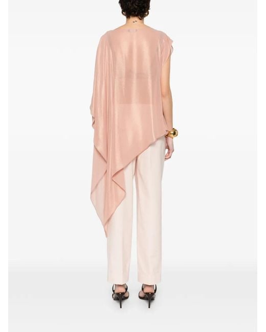 Peserico White Asymmetrical Blouse
