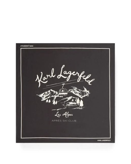 Karl Lagerfeld Black K/Essential Apres Ski Scarf