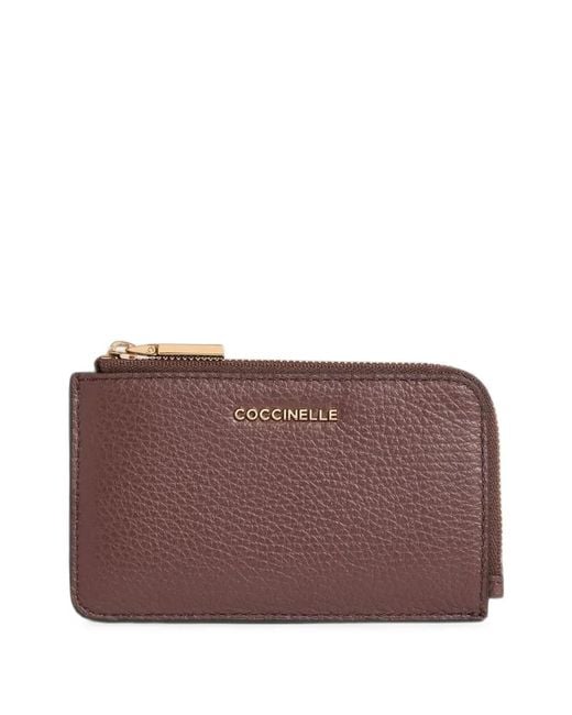 Coccinelle Purple Metallic Card Holder