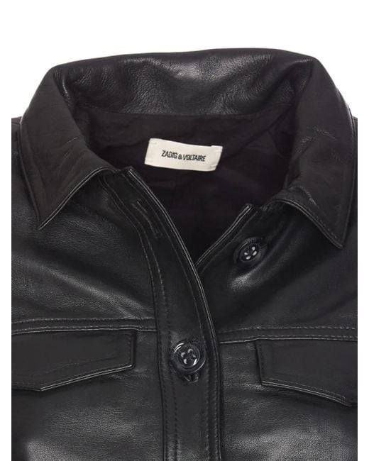 Zadig & Voltaire Black Liam Leather Jacket