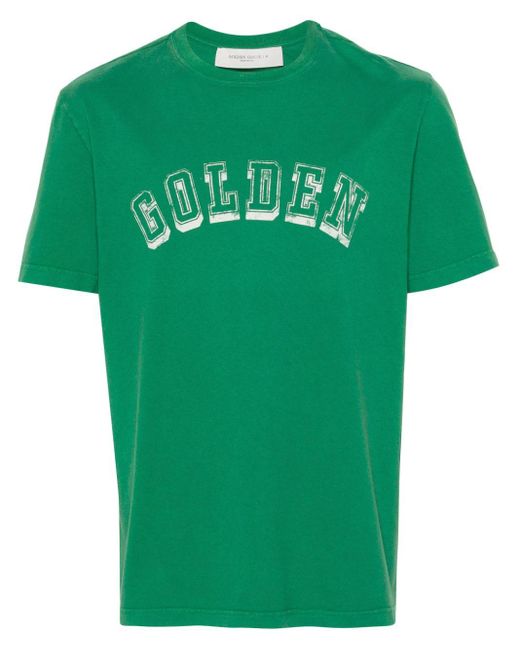 メンズ Golden Goose Deluxe Brand ロゴ Tシャツ Green