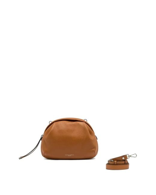 Gianni Chiarini レザー ショルダーバッグ Brown