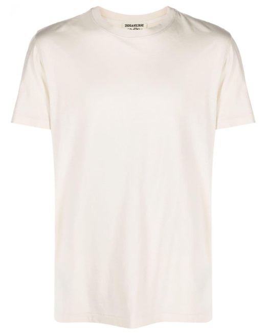 Zadig & Voltaire White Jimmy T-Shirt aus Bio-Baumwolle
