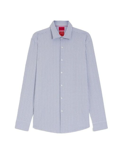 HUGO Blue Patterned Shirt for men