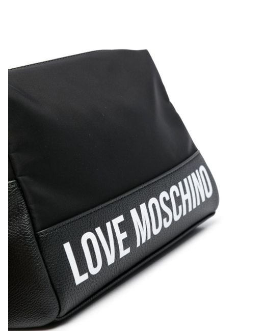Love Moschino Black Logo-printed Cross Body Bag