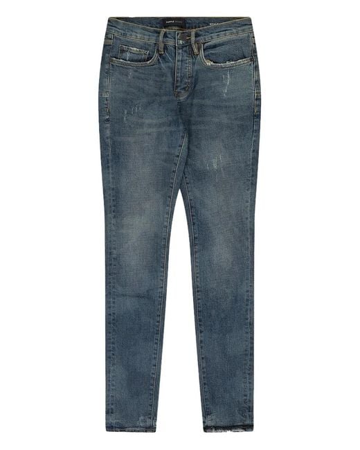 Purple Brand Perforated Denim in het Blue voor heren