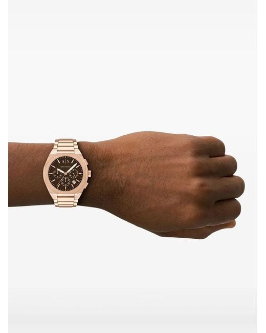 ARMANI EXCHANGE Brown Stainless Steel 42Mm for men