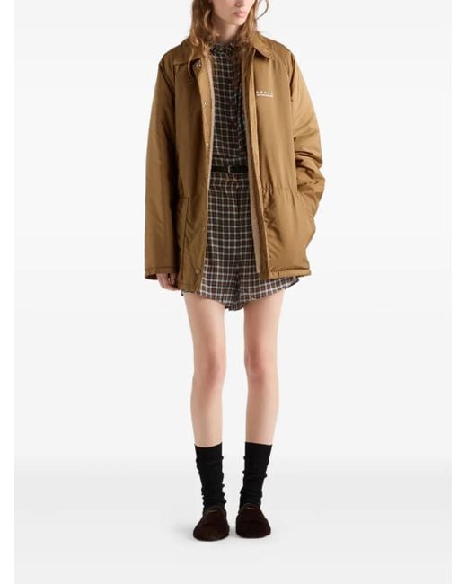 Prada Brown Raglan-Sleeve Jacket