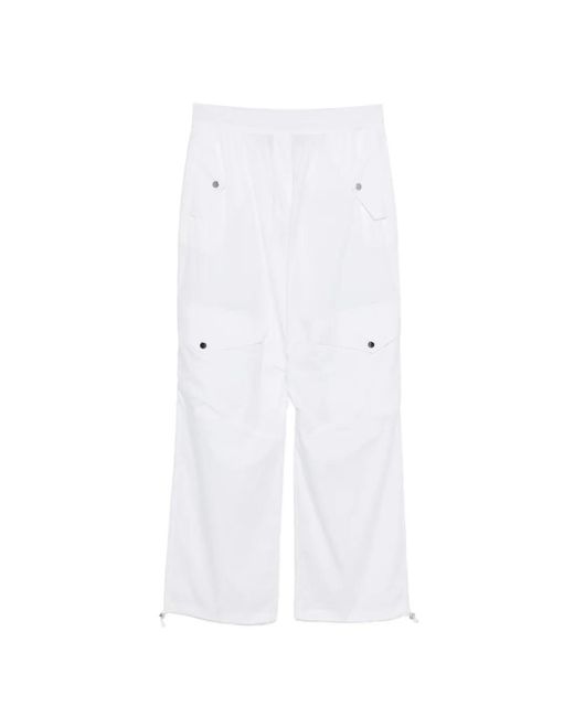 Circus Hotel White Button-Dertails Trousers